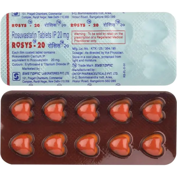 Rosys 20mg Tablet